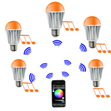 CE & RoHS Bluetooth WiFi LED Birne (SU-BULB-RGBW)